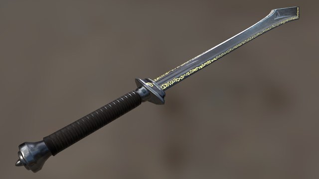 Rune Blade 3D Model