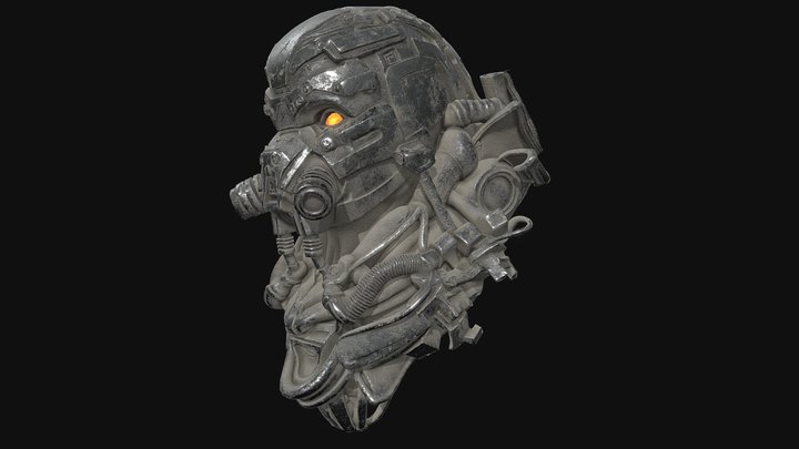 Cyber Warlord Helmet