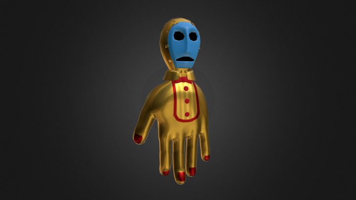 Golden Hand 3D Model