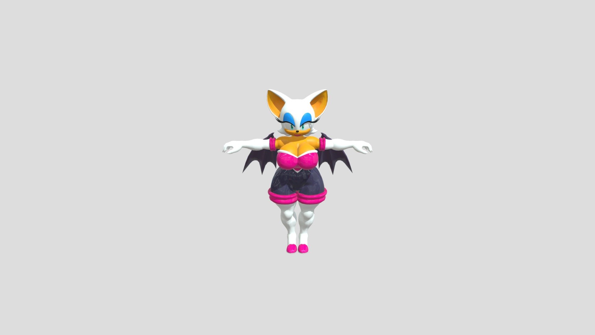 Thicc Rouge the Bat. - Download Free 3D model by AnonUsername  (@AnonUsername) [7a08757]