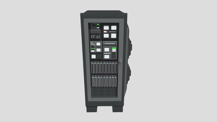 Server Computer (simple) 3D Model
