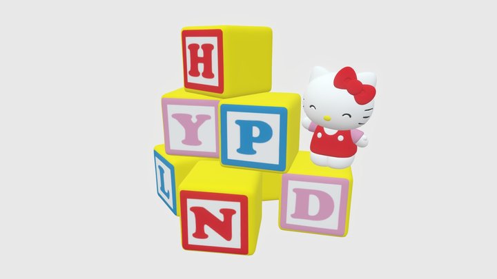 HYPLAND X HELLO KITTY BLOCKS 3D Model