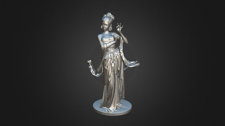 Traditional Chinese dancer 1 3D Model