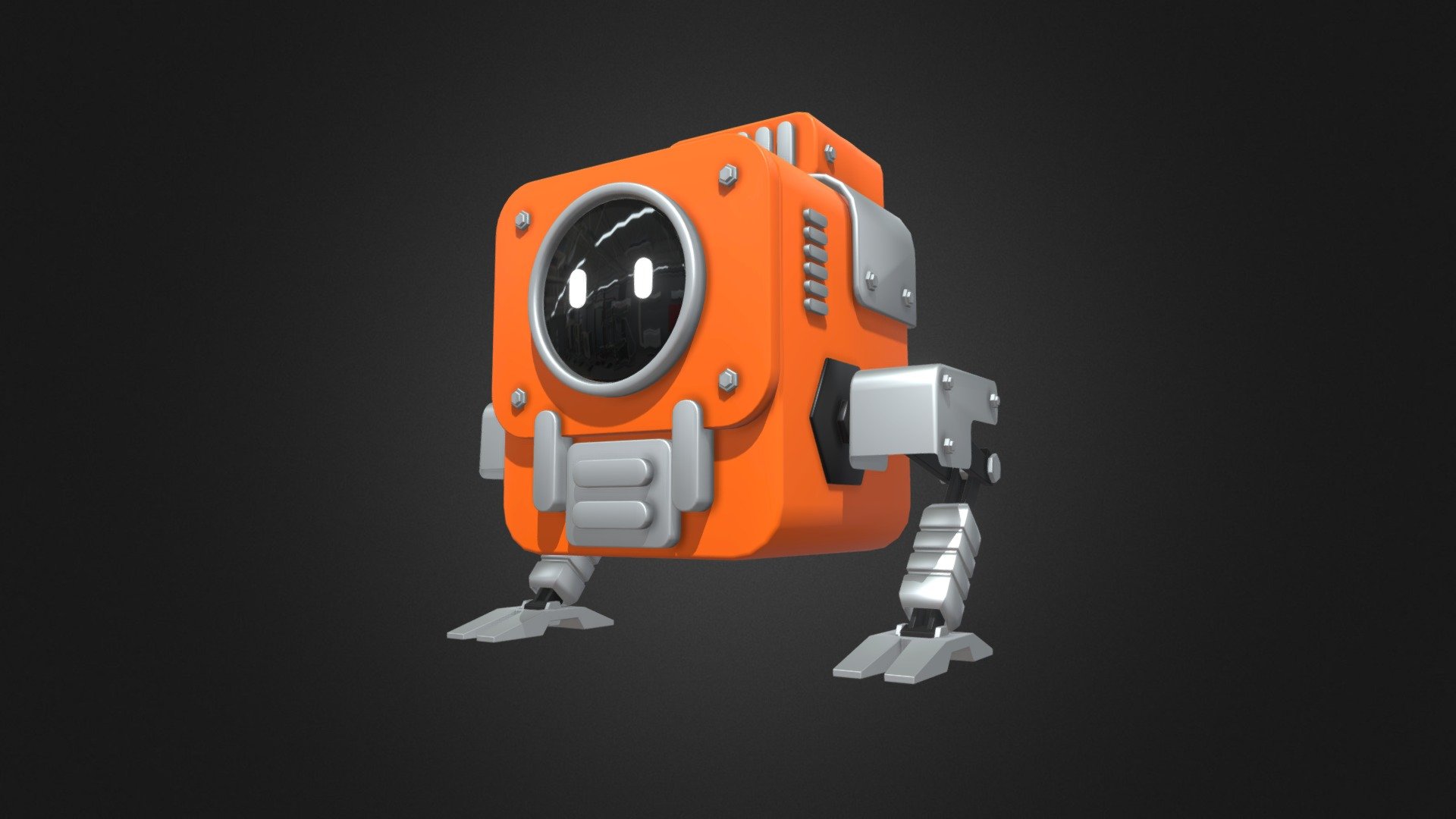 Cute robot - Download Free 3D model by Ndevisuals (@Wade23) [7a0a49a ...