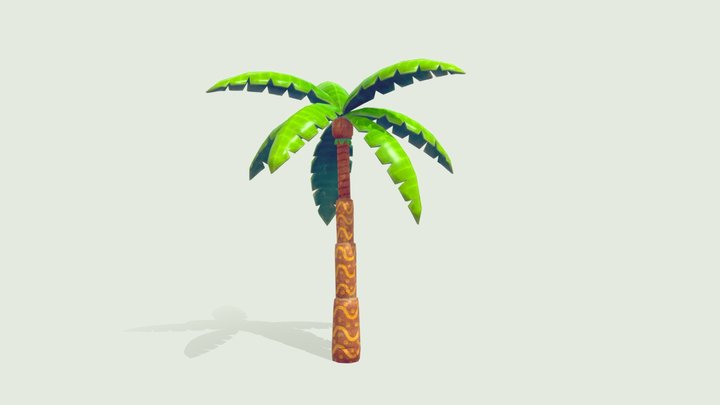 Palm Tree - Animated 3D Model