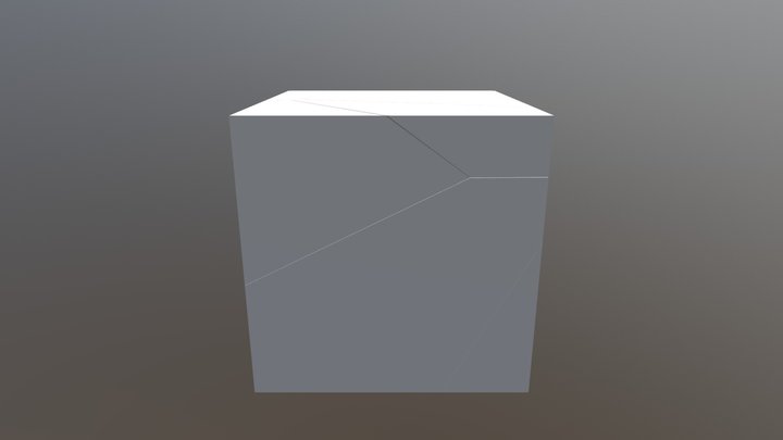 Shattered Cube 3D Model