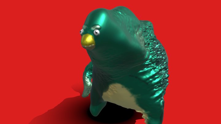 鴨吉拉Duckzilla 3D Model