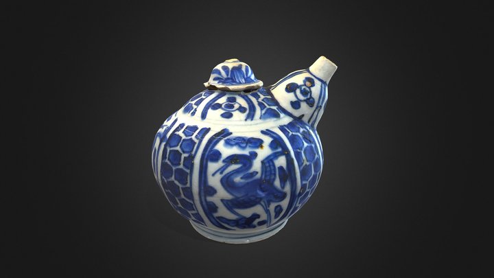 Chinese porcelain kendi 1600s | tuitpot – Modelo 3D gratuito STL