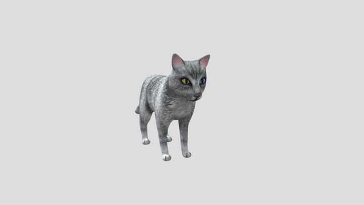 Cat game asset 3D Model