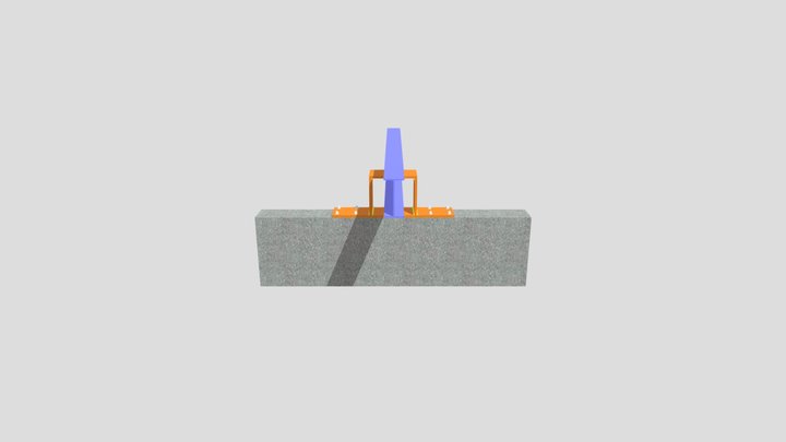 FIXAÇÃO DO PERFIL METÁLICO 3D Model