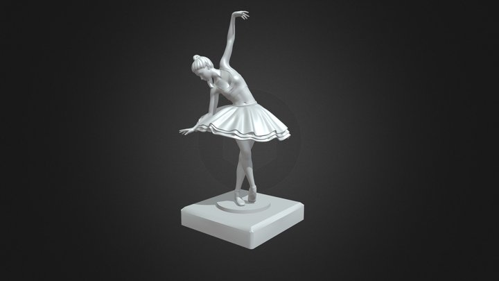 3D Printable Ballerina 2 3D Model
