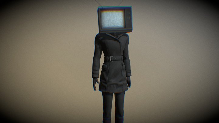 Tv woman 3D Model