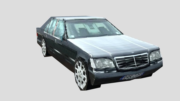 Mercedes-Benz S 500 - PS1 Low Poly 3D Model