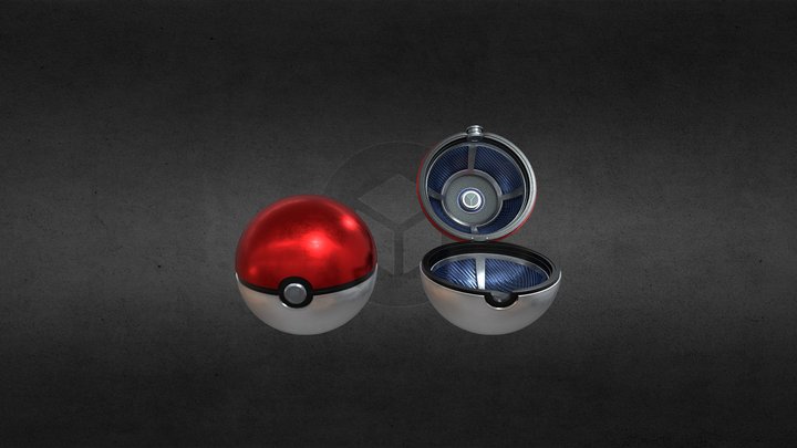 Pokeball - Realistic 3D Model