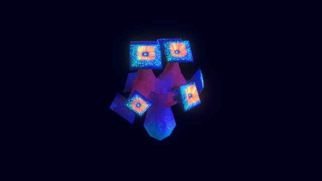 Low Poly Coral 3D Model