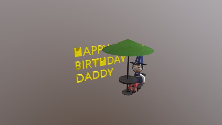 HBDMYDAD 3D Model