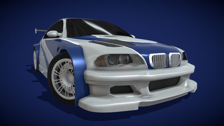 BMW M3 E46 GTR 3D Model