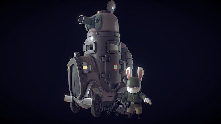 Bunny Tank 3D Model