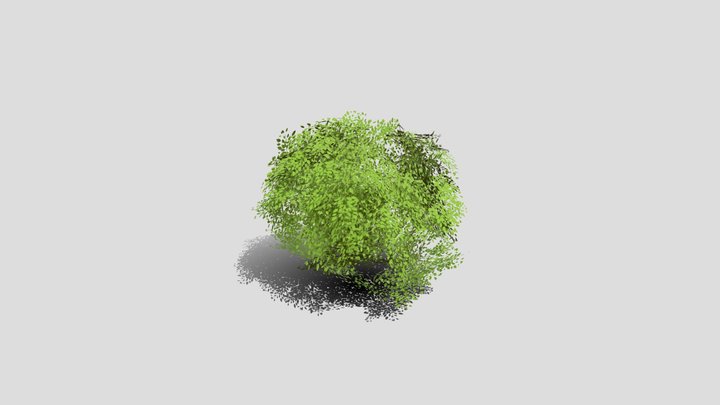 Cliff Shrub For Terrain 3D Model