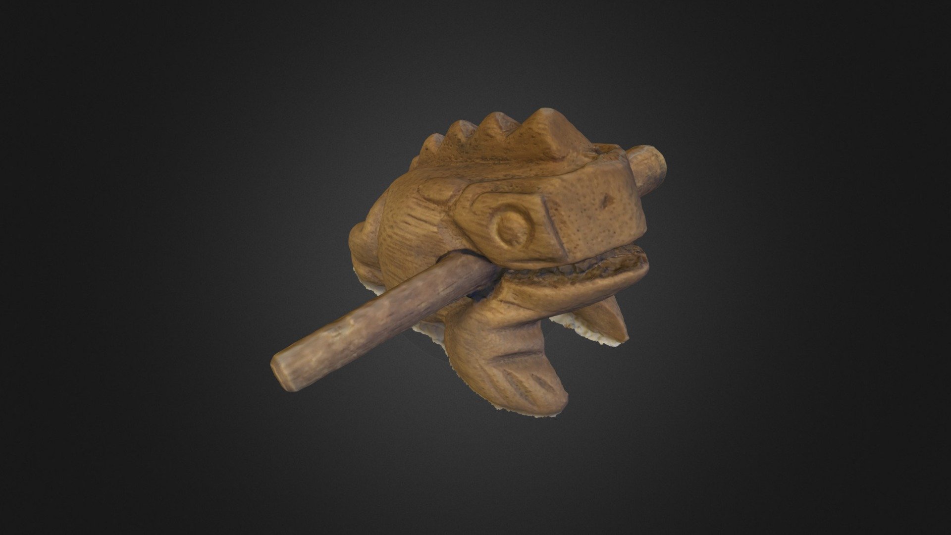 Antique Guiro Frog 3DST8 3D model by Makerlounge 3DStudio