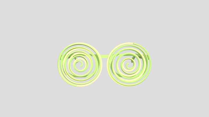 SwirlyHypno_Glasses 3D Model
