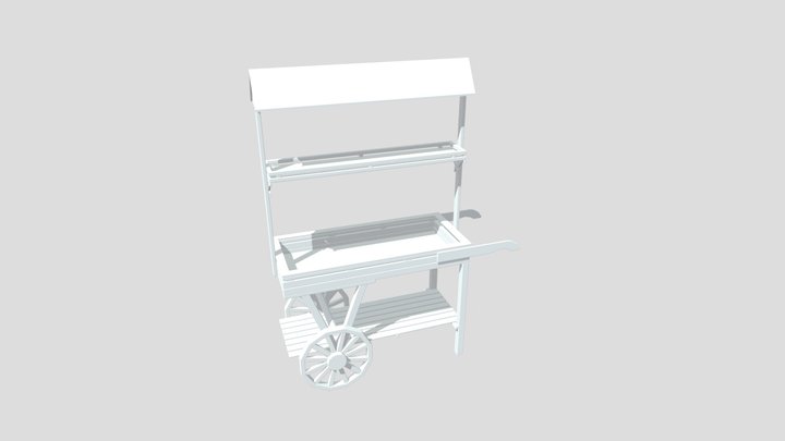 Flower Cart 3D Model