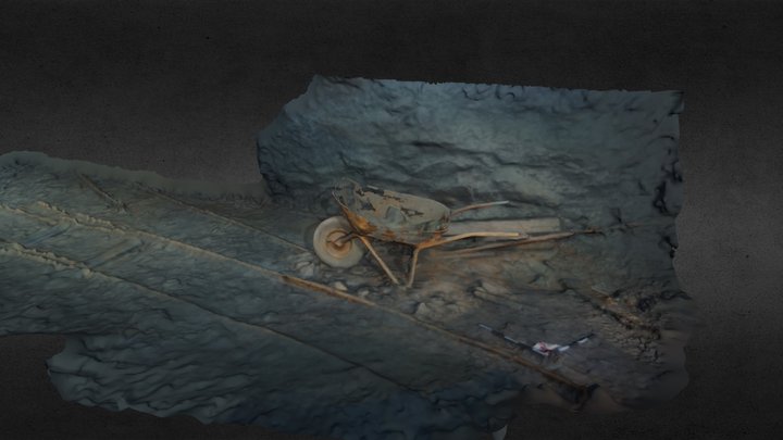 Wheel Barrow (flooded slate quarry Nuttlar) 3D Model