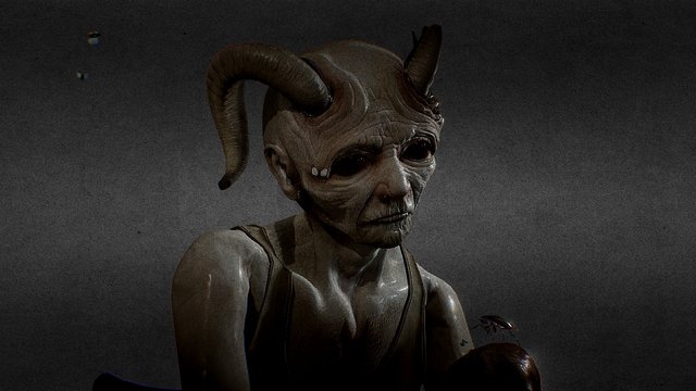 Sad old Demon 3D Model