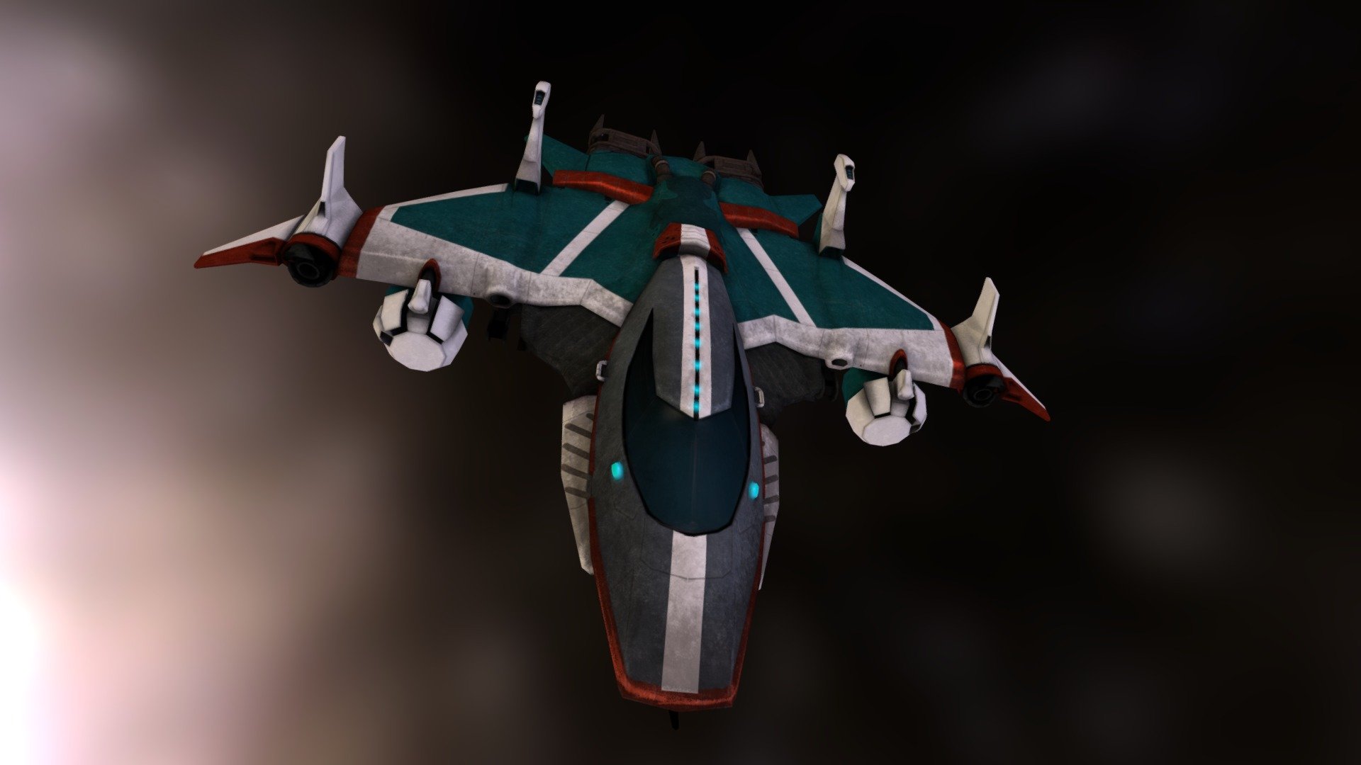 Redshift Wraith Class Ship 3D model by Camasa Studios