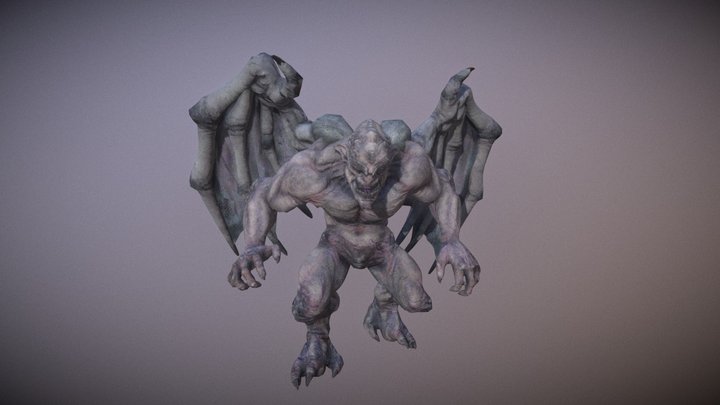 Gargoyle Pack PBR 3D Model