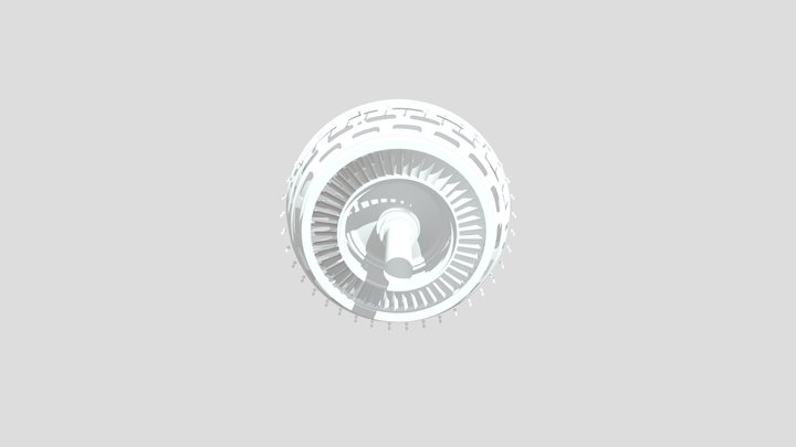 Low Pressure Turbine (LPT) 3D Model