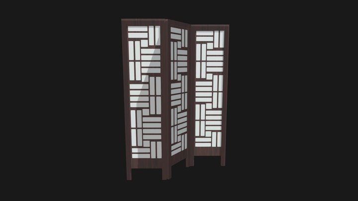 Folding Screen 3D Model