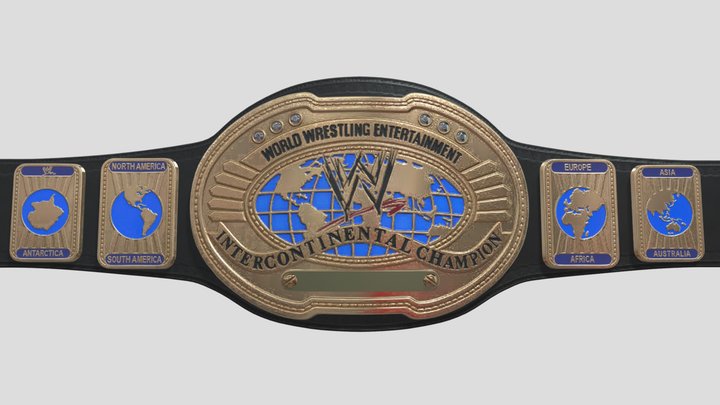 WWE - INTERCONTINENTAL CHAMPIONS BELT '98-'11 – Modello 3D gratuito STL