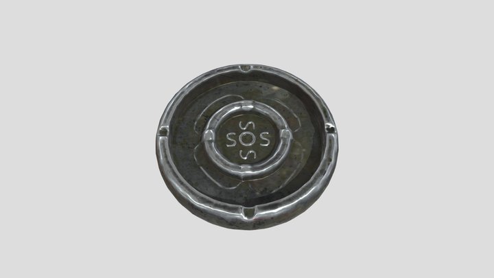 Ashtray-sos-v.1.01 – Gratis 3D-model STL