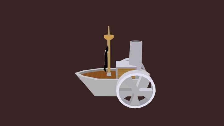 Stylised Pirate Ship 3D Model