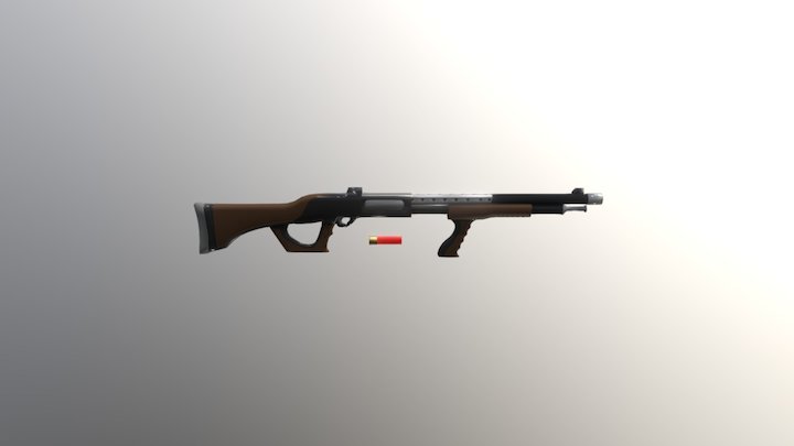 Brutal Doom Shotgun 3D Model