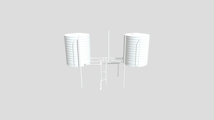 22_a Barrilete e Reservatórios Superiores - Gera 3D Model