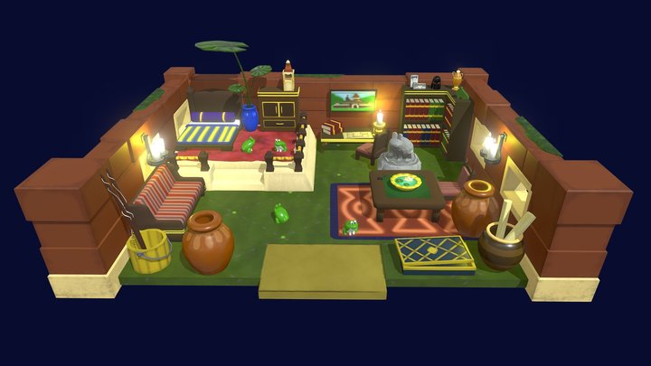 Legend of Zelda Link's Awakening:Richard's Villa 3D Model