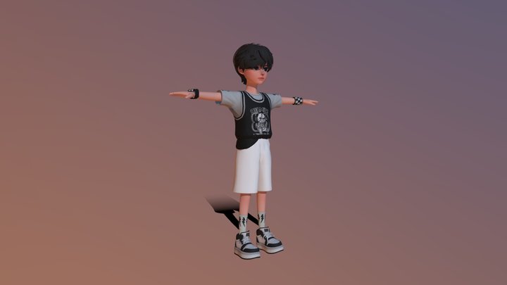 Zepeto Boy Model 3D Model
