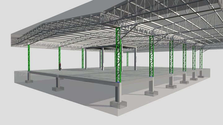 Projeto estrutural - AEROPORTO 3D Model