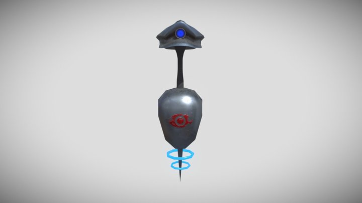 Surveillance Robot 3D Model