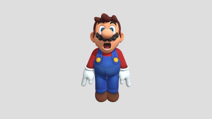 Nintendo Switch - Super Mario Odyssey - Mario 3D Model