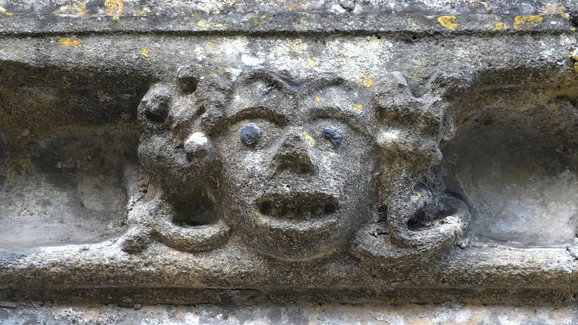 Grotesque head, Ryhall, Rutland