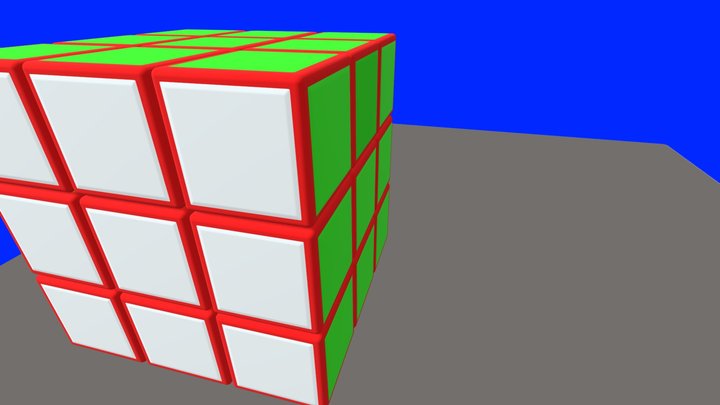 Rubics Cube 3D 3D Model