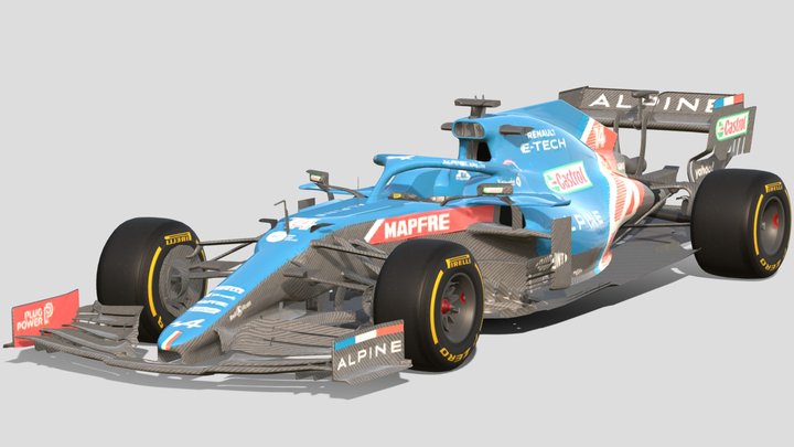 2021 F1 Alpine A521 – Gratis 3D-model STL