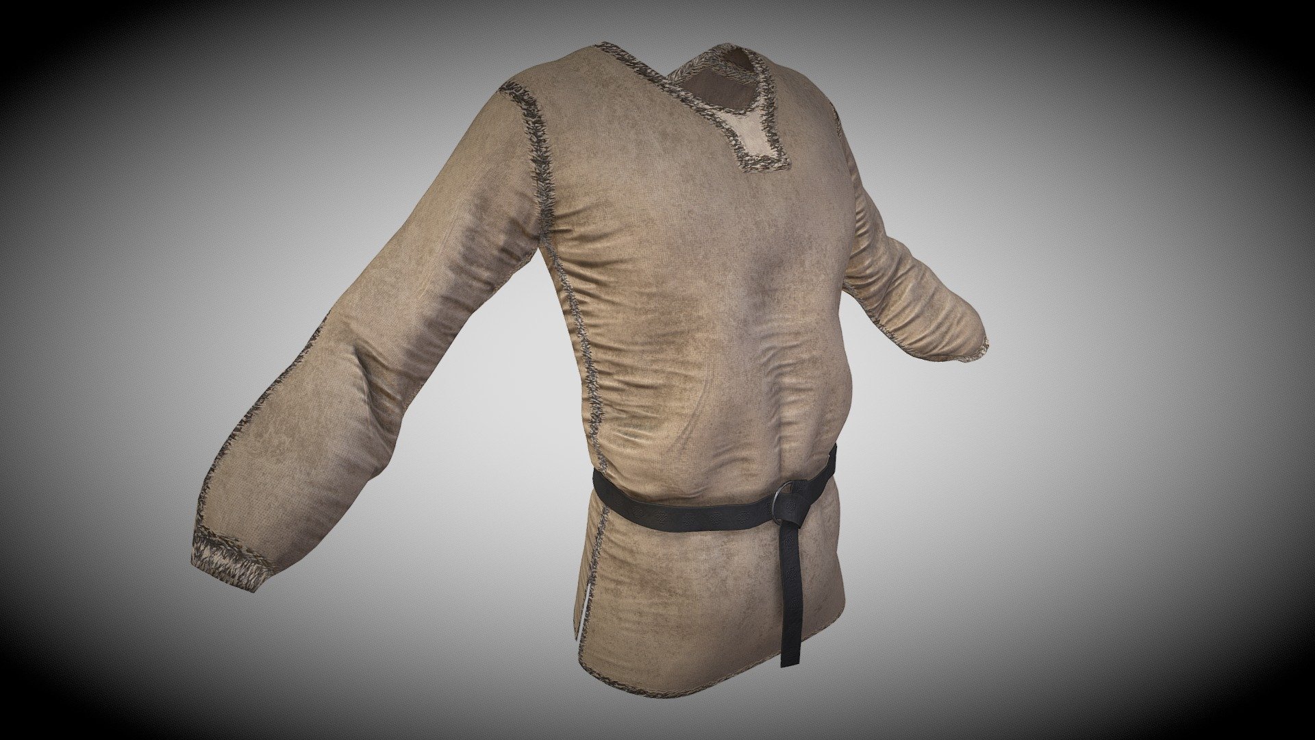 Tunic and Belt - Buy Royalty Free 3D model by wolfgar74 [7a1e747 ...