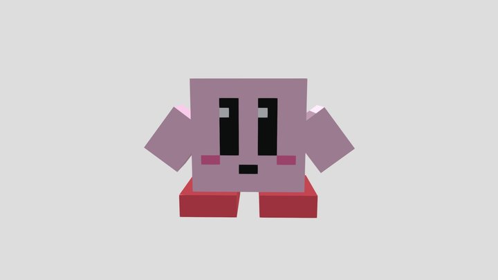 Minecraft Kirby (Super Smash Bros. Ultimate) 3D Model