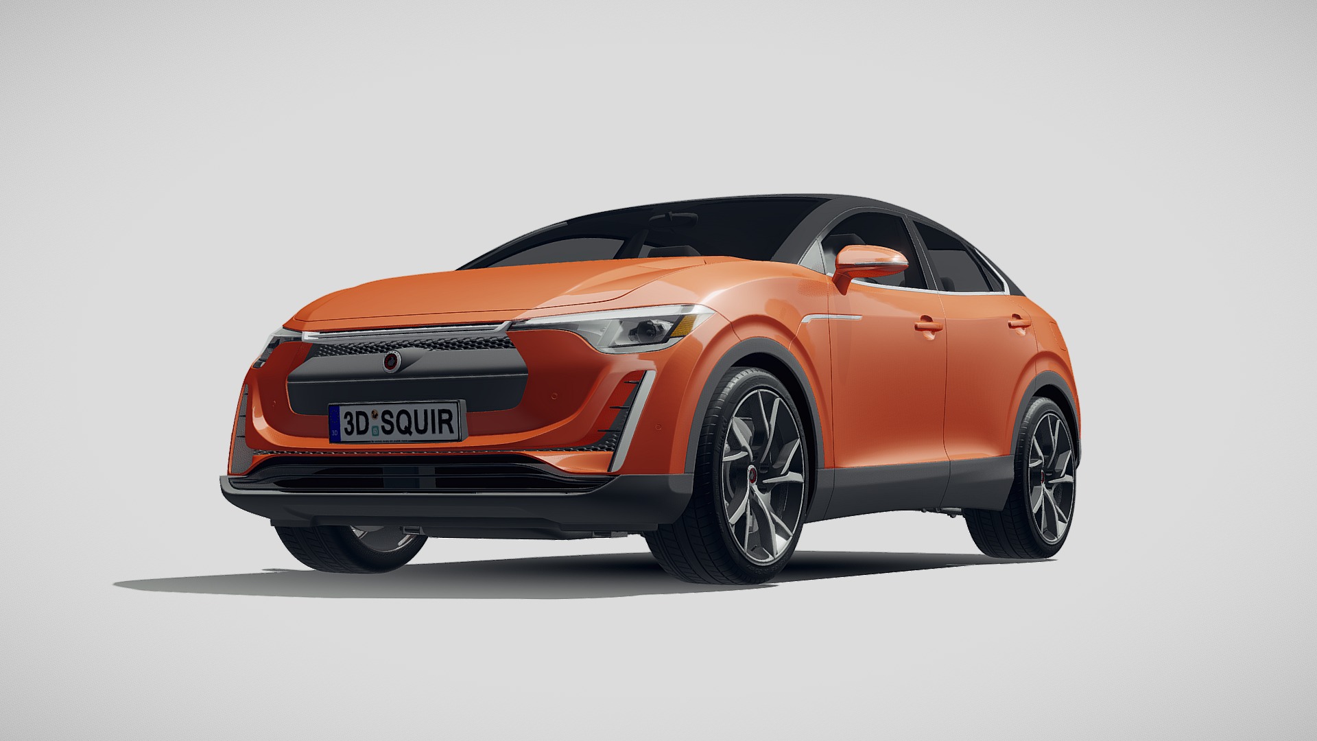 3D model Generic SAV 2020 - This is a 3D model of the Generic SAV 2020. The 3D model is about an orange sports car.