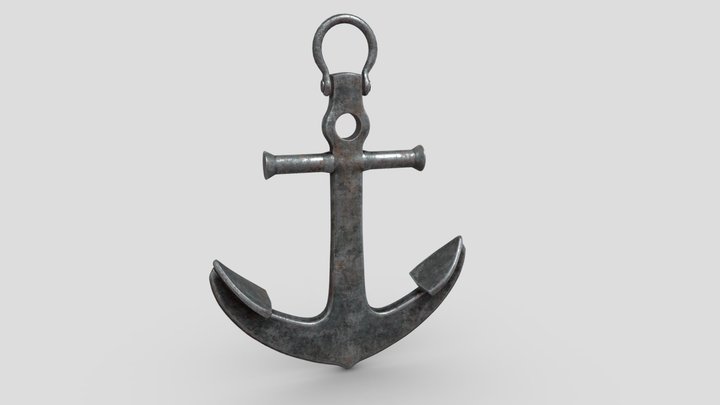 Ship anchor v2 3D Model