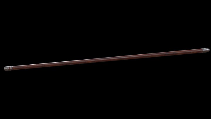 Wooden Staff 3D Model